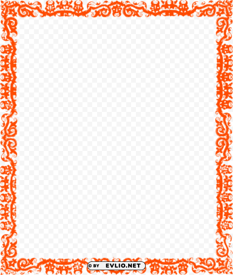 orange border frame pic PNG images without licensing