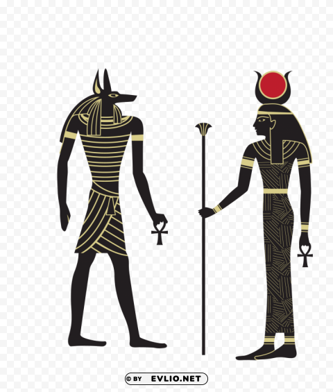 Anubis and Ra pharaoh PNG images with alpha transparency wide collection