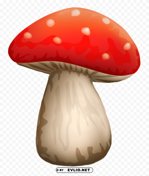 poisonous red mushroom with white dots Transparent PNG images with high resolution