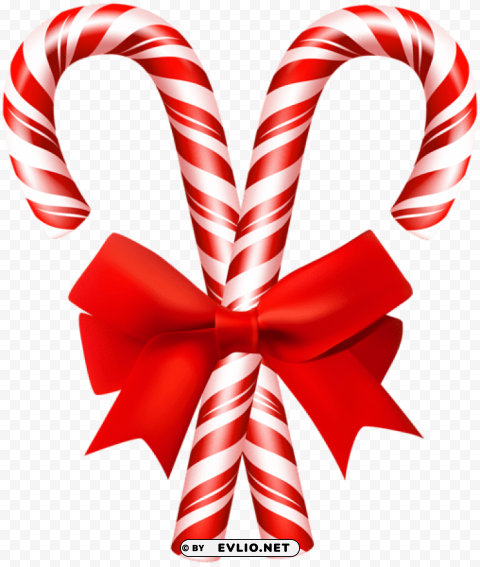 christmas candy canes Transparent PNG Artwork with Isolated Subject