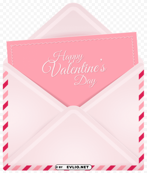 happy valentine's day envelope PNG Graphic Isolated on Clear Background