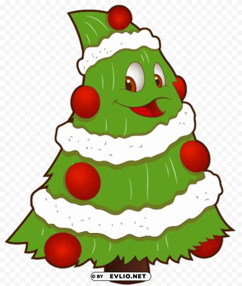 transparent funny small christmas tree PNG images with no background free download