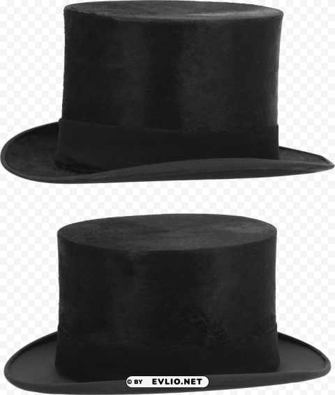 two black hat Free PNG transparent images