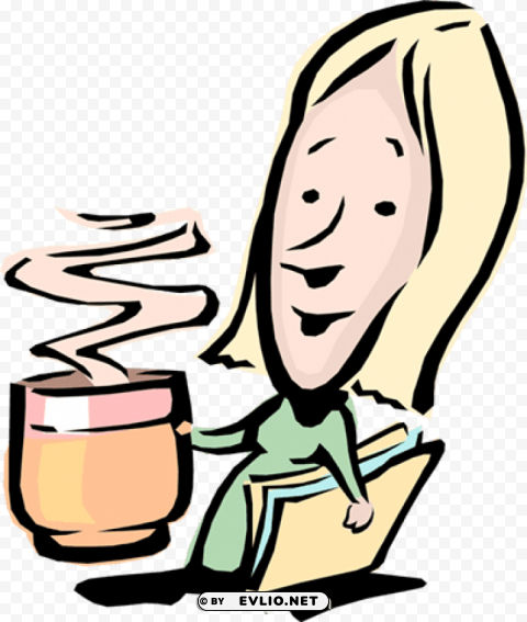 woman drinking coffee PNG transparent images bulk