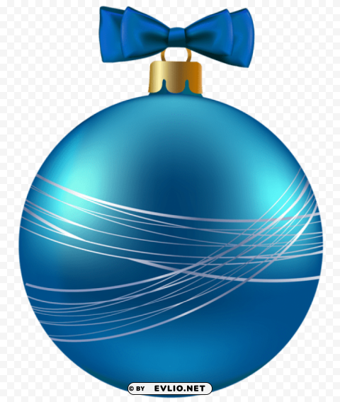 blue christmas ornament Clear Background PNG with Isolation