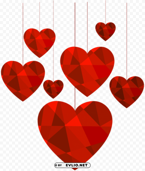 hanging hearts transparent Clear PNG graphics
