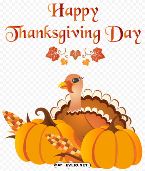 happy thanksgiving day with turkey Transparent background PNG images complete pack