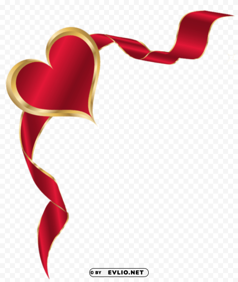 heart with baner HighResolution Transparent PNG Isolated Graphic