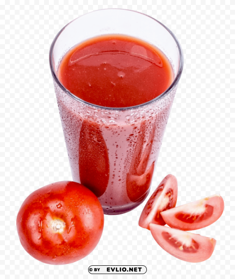 tomato juice top view Isolated Illustration on Transparent PNG