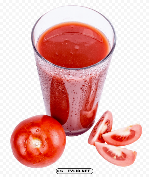 Tomato Juice Top View Isolated Illustration On Transparent PNG