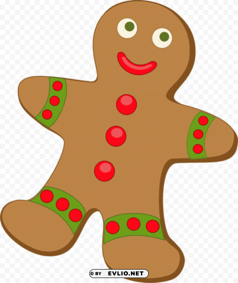 christmas gingerbread PNG transparent elements complete package