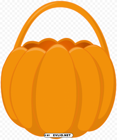 halloween basket pumpkin Clear PNG file