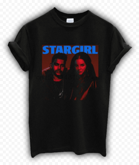 the weeknd stargirl tshirt - superhero Isolated Character in Transparent PNG