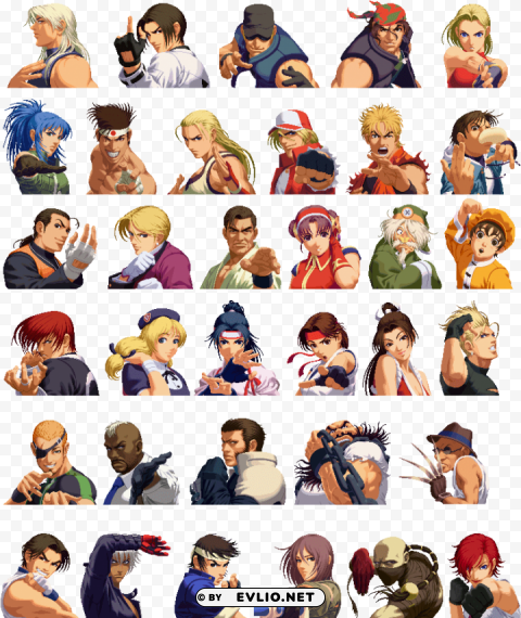 video game character portraits PNG images with clear backgrounds