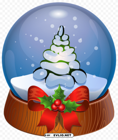 christmas tree snow globe Transparent Background PNG Isolated Pattern