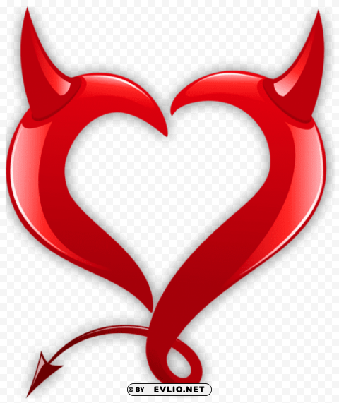 devil heartpicture PNG Graphic Isolated with Transparency