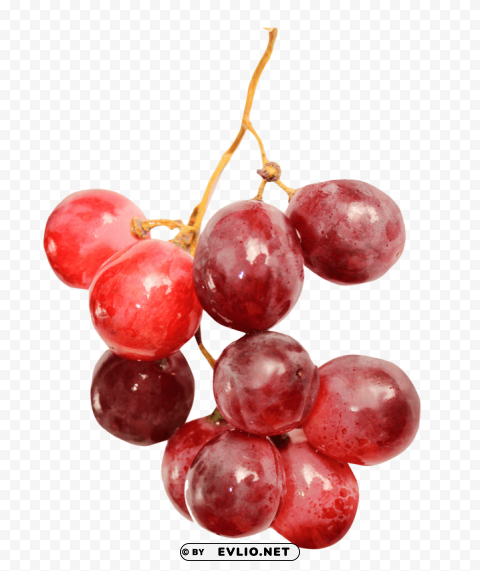 red grapes Isolated PNG Object with Clear Background