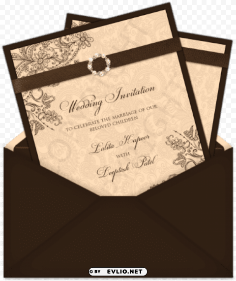 wedding invitation High Resolution PNG Isolated Illustration