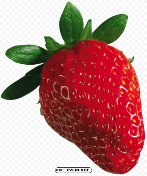 large strawberry Isolated Element with Clear Background PNG