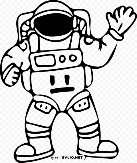 outline image of astronaut High-quality transparent PNG images comprehensive set PNG transparent with Clear Background ID 318fa273