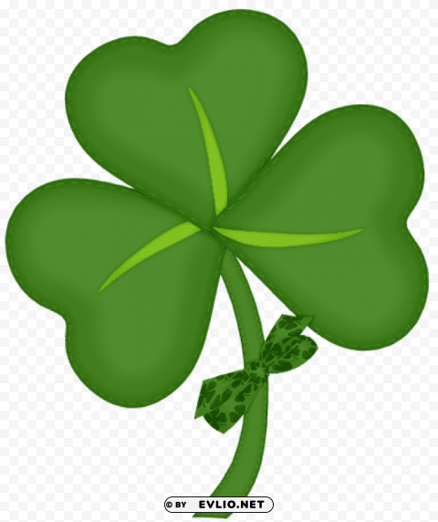 st patrick shamrock with bow PNG images without licensing