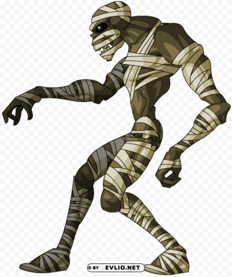 walking mummy Isolated Element on Transparent PNG