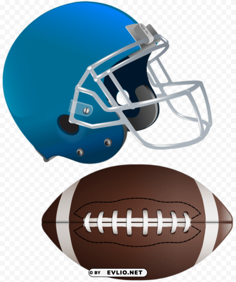 american football ball and helmet Transparent PNG images database