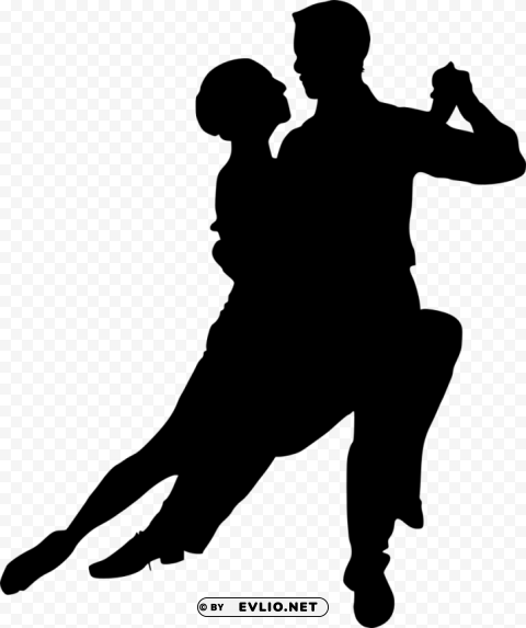 Couple Dancing Silhouette PNG Format