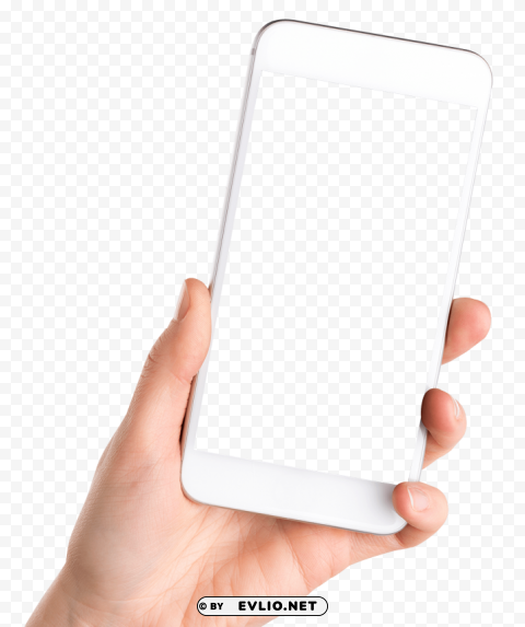 Hand Holding Smartphone PNG with no background free download