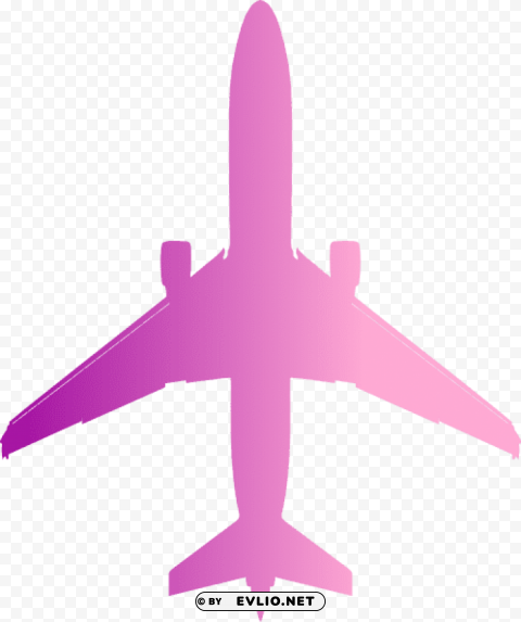 plane silhouette Isolated Element on HighQuality Transparent PNG