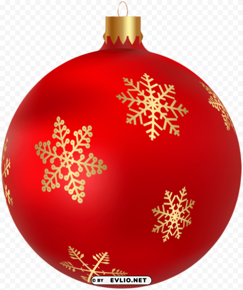 xmas ball red PNG transparency