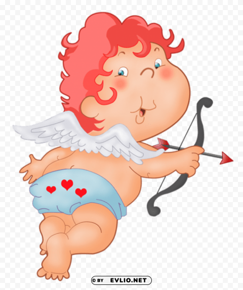 cute cupid Isolated Graphic in Transparent PNG Format