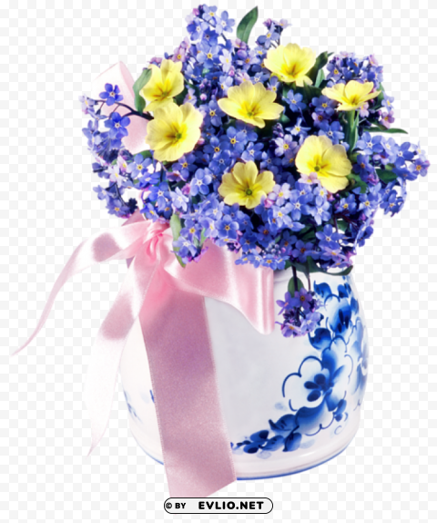 flowers in vase Transparent PNG images bundle