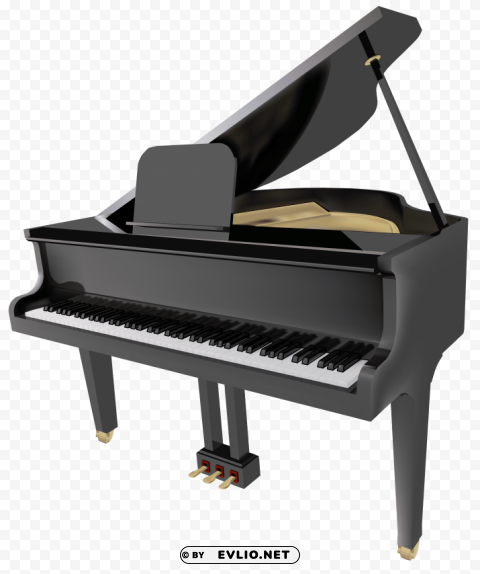 grand piano Transparent PNG Isolated Illustration