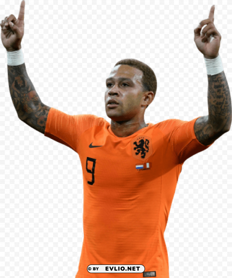 memphis depay Isolated Element on HighQuality PNG