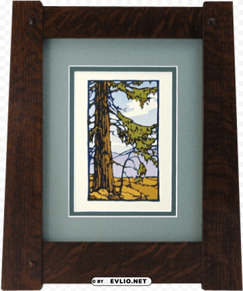 craftsman wood picture frames PNG Image with Isolated Graphic Element