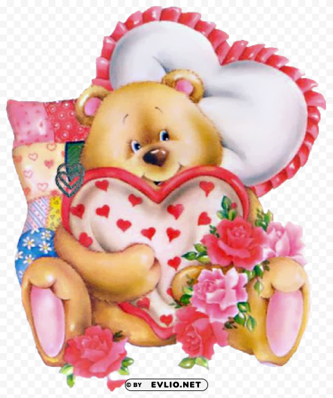 valentine teddy bearpicture Isolated Subject on HighResolution Transparent PNG
