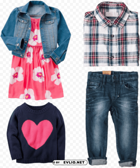 Kids Clothes Isolated PNG Image With Transparent Background