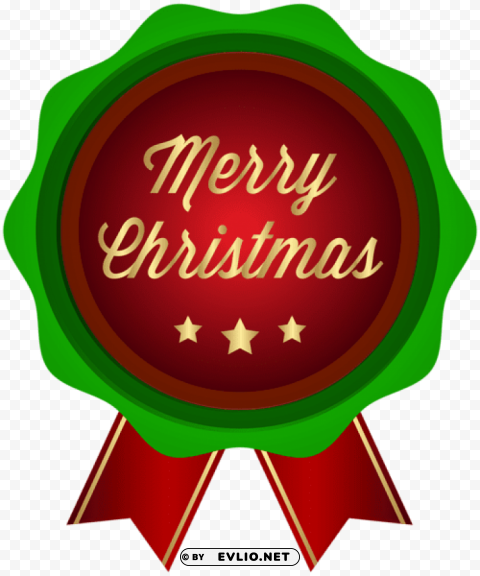 merry christmas seal PNG graphics with clear alpha channel collection