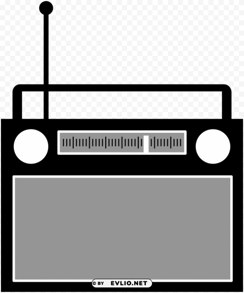 radio Clean Background Isolated PNG Object clipart png photo - 1a24ede4