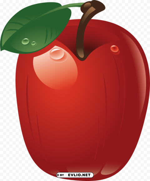 red apple Transparent Background Isolation in PNG Format clipart png photo - c6e9aff2