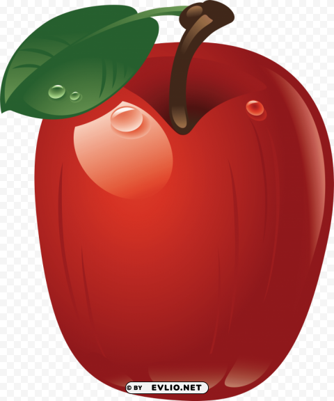 red apple Transparent Background Isolation in PNG Format