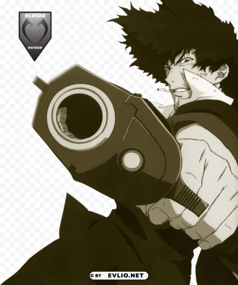 spike spiegel cowboy bebop render Transparent Background PNG Isolated Icon