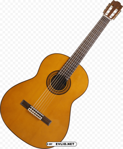 acoustic classic guitar Transparent Background PNG Isolated Icon
