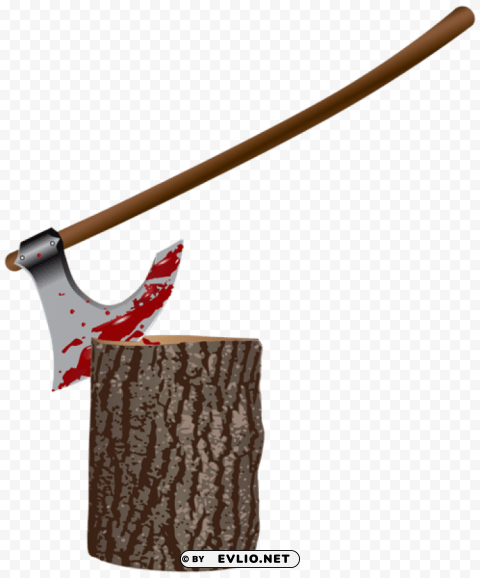 bloody axÐµ and stump Transparent picture PNG