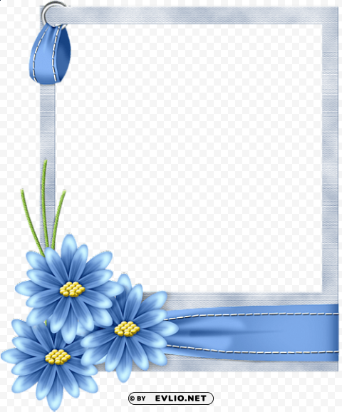 flo-frame-blue PNG images with clear cutout