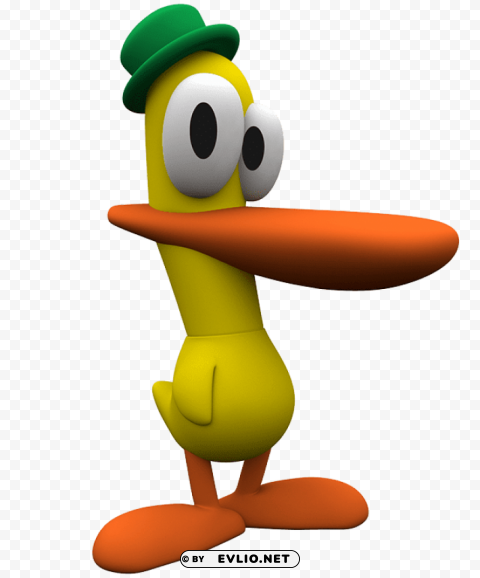 pato the duck funny face PNG files with clear background
