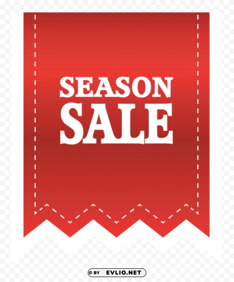 red season sale label Transparent Background Isolated PNG Icon