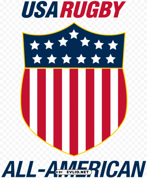 usa rugby all american logo PNG Isolated Subject on Transparent Background