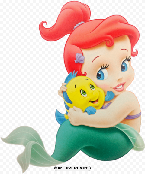 baby little mermaid PNG transparent designs